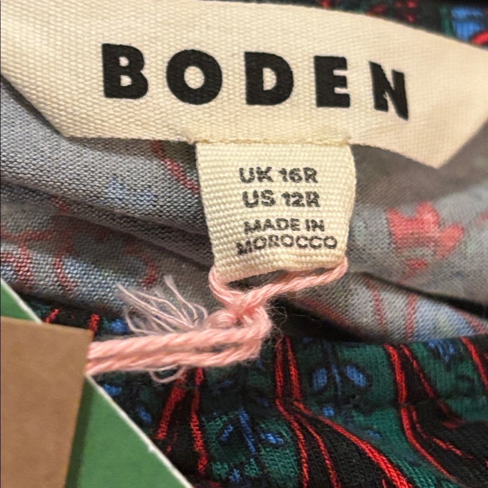 Boden Camille Jersey Midi Dress Women’s Multi-Color Size 12 R - Picture 7 of 9